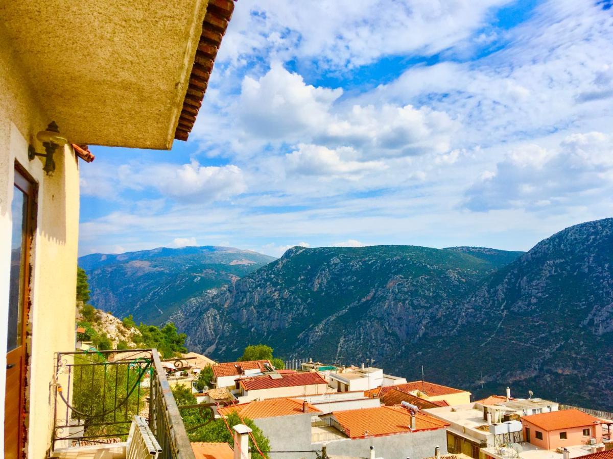 Delphi Celebrity V I P The Navel Of The Earth, Center-Delphi-Penthouse Galaxy&Sky Panoramic View, Harmony&Yoga Lejlighed Eksteriør billede