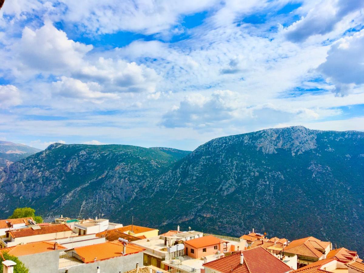 Delphi Celebrity V I P The Navel Of The Earth, Center-Delphi-Penthouse Galaxy&Sky Panoramic View, Harmony&Yoga Lejlighed Eksteriør billede