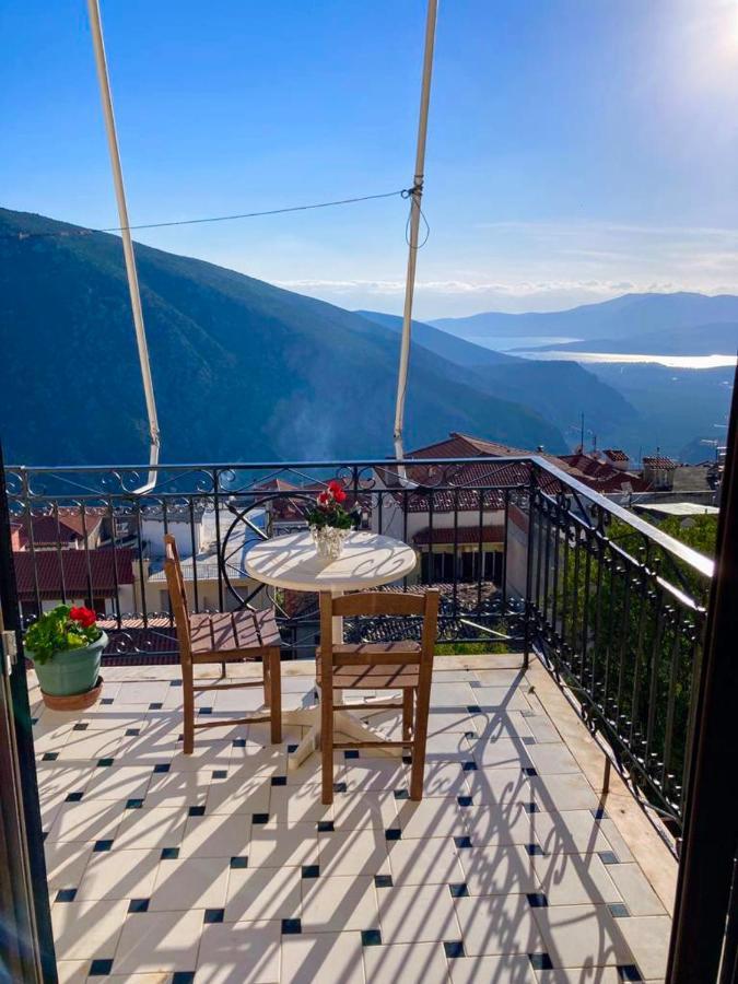 Delphi Celebrity V I P The Navel Of The Earth, Center-Delphi-Penthouse Galaxy&Sky Panoramic View, Harmony&Yoga Lejlighed Eksteriør billede