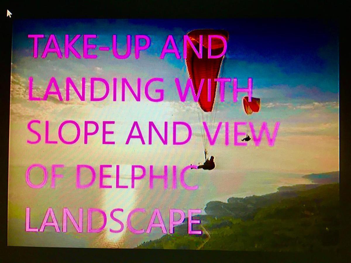 Delphi Celebrity V I P The Navel Of The Earth, Center-Delphi-Penthouse Galaxy&Sky Panoramic View, Harmony&Yoga Lejlighed Eksteriør billede